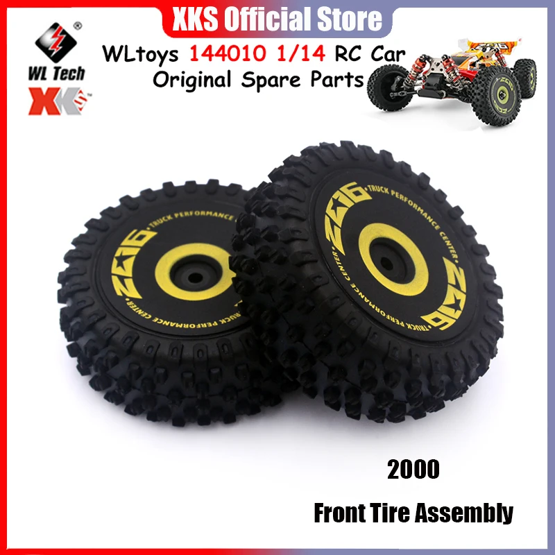 WLtoys 144010 1/14 RC Car Original Spare Parts 2000 Front Tire Assembly Car Accessories
WLtoys 144010 1/14 RC Car Original Spare Parts 2000 Front Tire Assembly Car Accessories