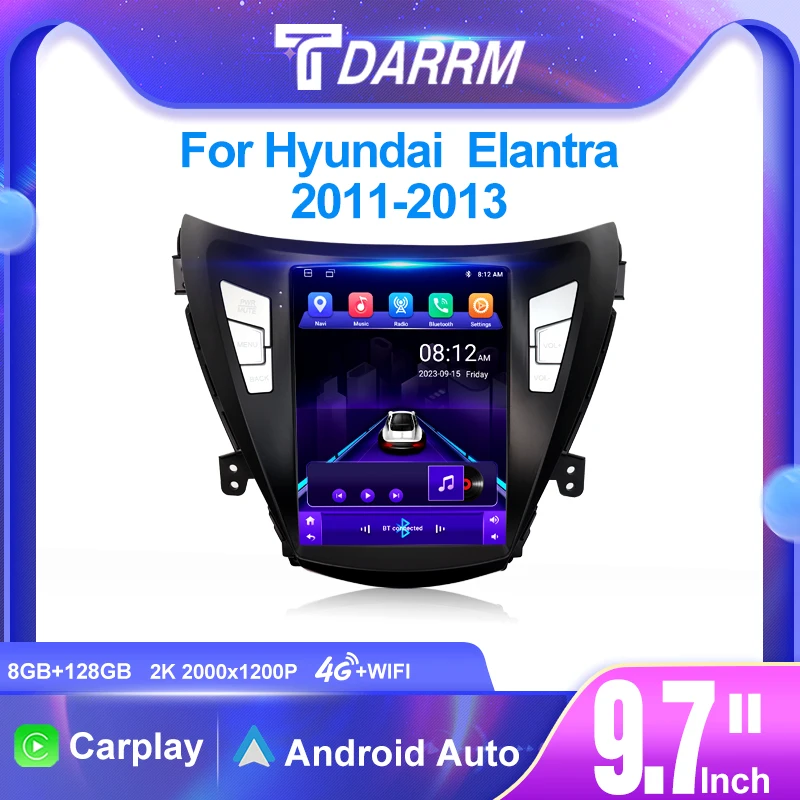 For Hyundai Elantra 2011-2013 Car Radio Auto Android 13 Video 9.7inch Player Head Unit Stereo 4G WIFI CarPlay GPS Car Multimedia
For Hyundai Elantra 2011-2013 Car Radio Auto Android 13 Video 9.7inch Player Head Unit Stereo 4G WIFI CarPlay GPS Car Multimedia