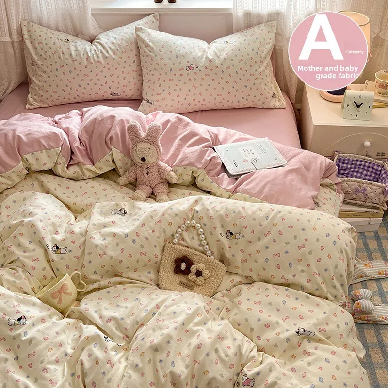 Student Dormitory Three Piece Bedding Set Grade A Maternal Infant Quilt Cover Bed Sheet Direct Use
Student Dormitory Three Piece Bedding Set Grade A Maternal Infant Quilt Cover Bed Sheet Direct Use