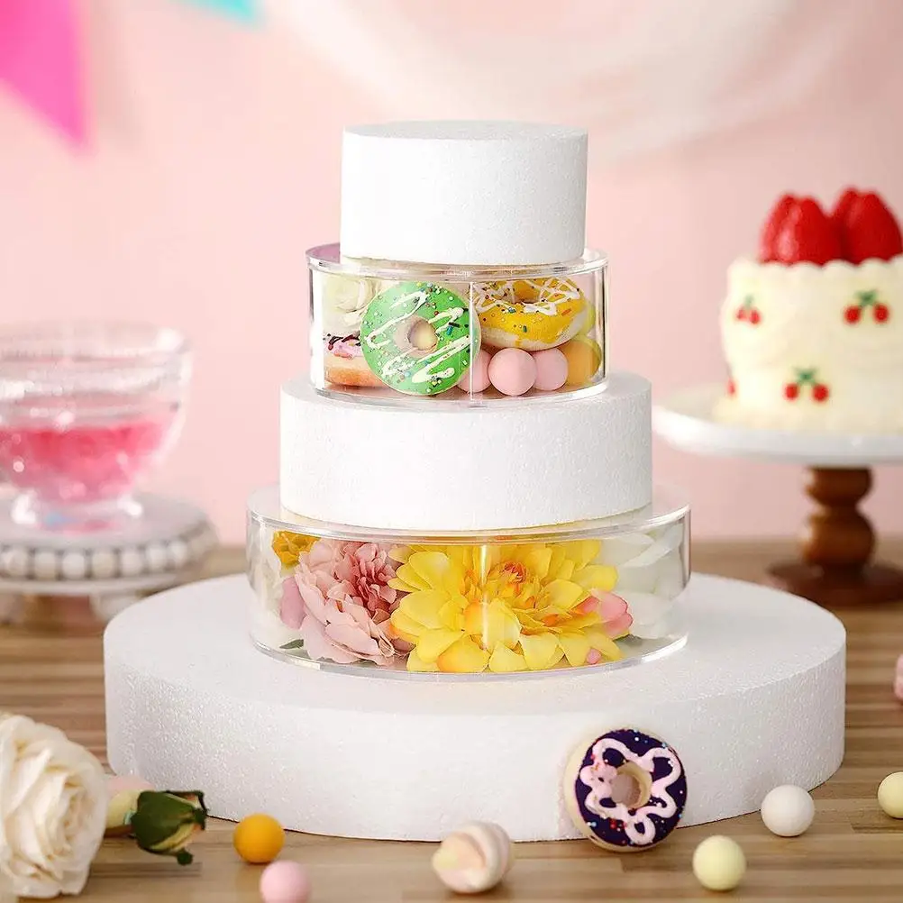 2Pcs Clear Acrylic Cake Stand Fillable Round Dessert Display Rack Wedding Party Buffet Food Platter Pastry Holder Storage
2Pcs Clear Acrylic Cake Stand Fillable Round Dessert Display Rack Wedding Party Buffet Food Platter Pastry Holder Storage