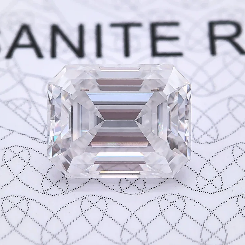 Highest Grade Emerald Cut Moissanite Super White D Color VVS1 Top Charms Jewelry Making Materials with GRA Certificate
Highest Grade Emerald Cut Moissanite Super White D Color VVS1 Top Charms Jewelry Making Materials with GRA Certificate