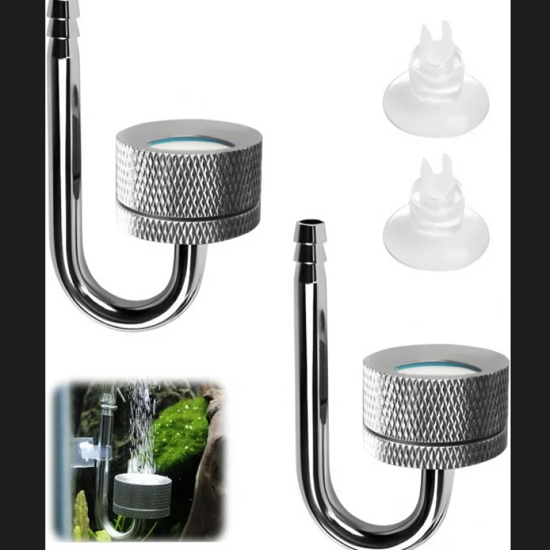 【2-Piece Carbon Dioxide Atomizer Set】Aluminum Alloy Diffuser with U-Tube,Aquarium Nano Atomizer for Planted Tanks and Fish Tanks
【2-Piece Carbon Dioxide Atomizer Set】Aluminum Alloy Diffuser with U-Tube,Aquarium Nano Atomizer for Planted Tanks and Fish Tanks
