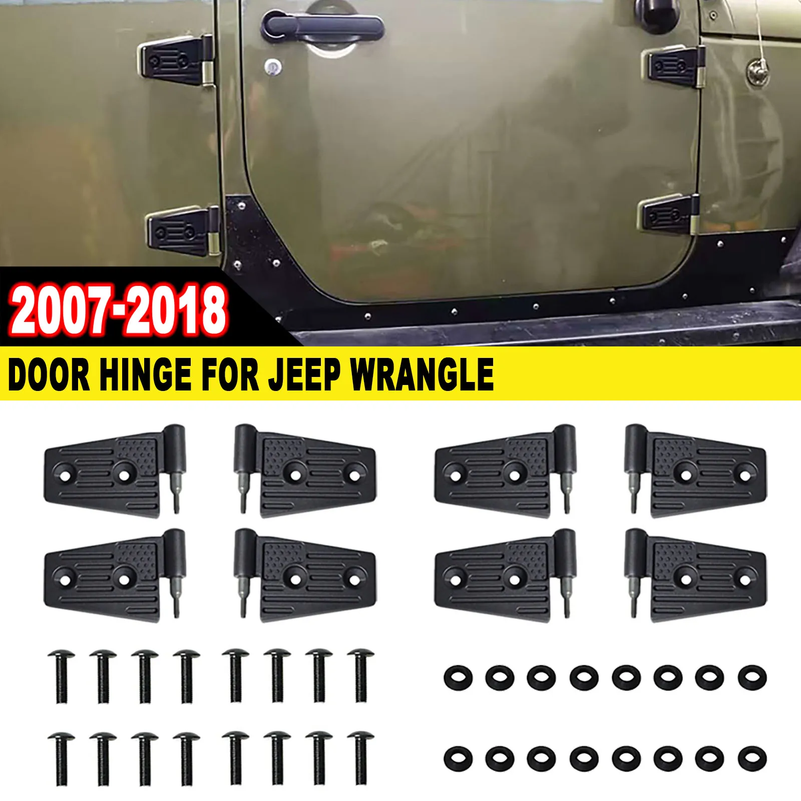 Черные дверные петли для Jeep Wrangler JK JKU 2007-2018, алюминиевые дверные боковые петли, сменные автомобильные внешние аксессуары
Черные дверные петли для Jeep Wrangler JK JKU 2007-2018, алюминиевые дверные боковые петли, сменные автомобильные внешние аксессуары