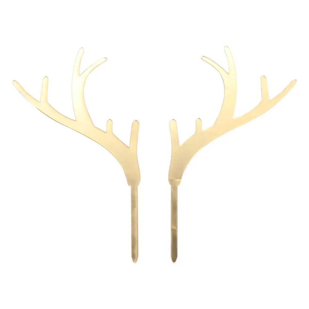 Wedding Birthday Gold Silver Reindeer Xmas Elk Cake Topper Party Supplies Deer Antler Christmas Decoration
Wedding Birthday Gold Silver Reindeer Xmas Elk Cake Topper Party Supplies Deer Antler Christmas Decoration