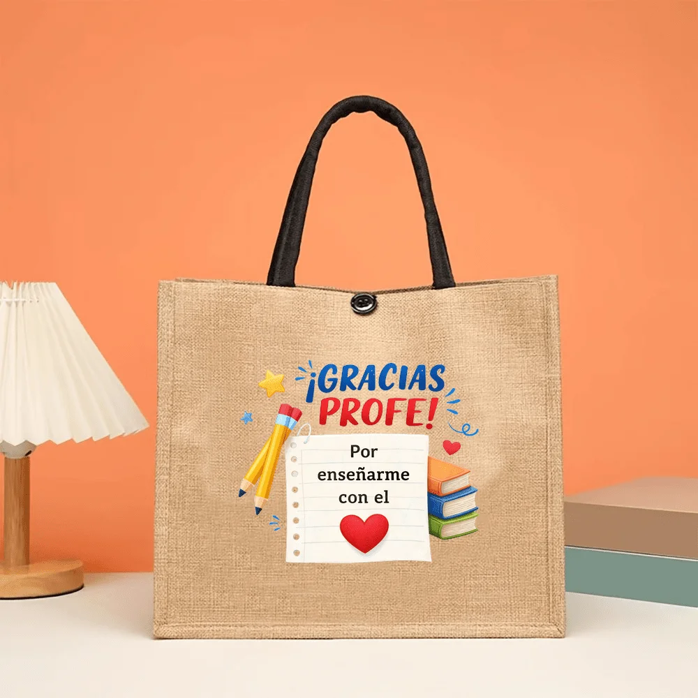 Spanish Thank You Teacher Coil Book Print Tote Bag Daily Travel Portable Storage Bag Very Suitable for Wedding Women's Handbag
Spanish Thank You Teacher Coil Book Print Tote Bag Daily Travel Portable Storage Bag Very Suitable for Wedding Women's Handbag