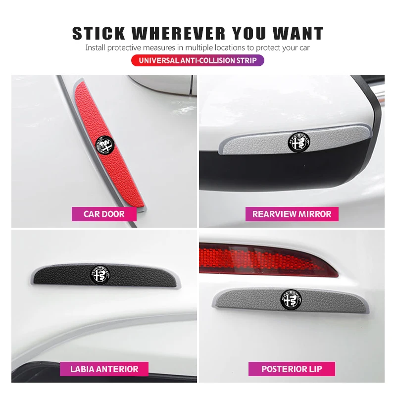 4PCS Car Mirror Sticker Door Side Anti Collision Strip Decals For Alfa Romeo 159 Giulietta Giulia 147 Mito 156 159 166 GT
4PCS Car Mirror Sticker Door Side Anti Collision Strip Decals For Alfa Romeo 159 Giulietta Giulia 147 Mito 156 159 166 GT