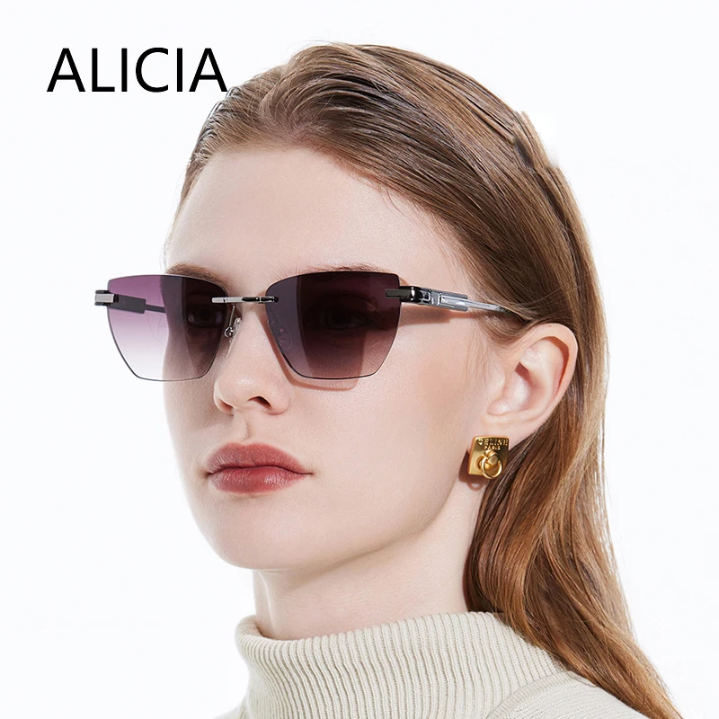 ALICIA Роскошные модные солнцезащитные очки уличные очки без оправы очки «кошачий глаз» бабочка оптические оправы по рецепту женские
ALICIA Роскошные модные солнцезащитные очки уличные очки без оправы очки «кошачий глаз» бабочка оптические оправы по рецепту женские