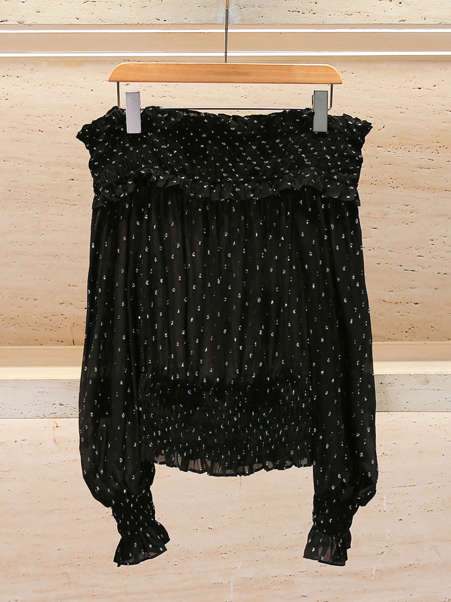 Summer Polka Dot One Shoulder Shirt Women's Top Elegant Simple Style Long Sleeve Printed Casual Fashion Commute Wind Blouse
Summer Polka Dot One Shoulder Shirt Women's Top Elegant Simple Style Long Sleeve Printed Casual Fashion Commute Wind Blouse