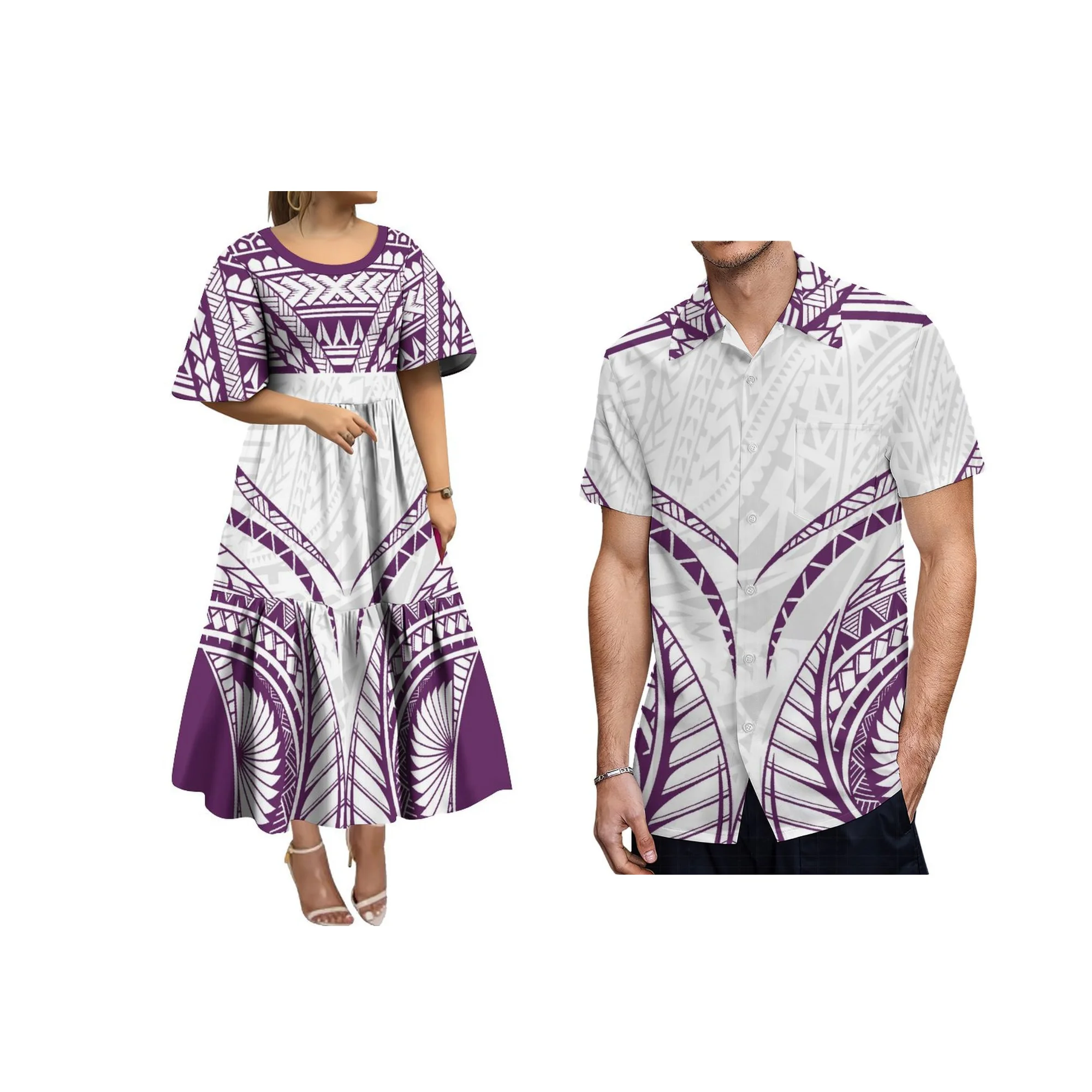 New Popular Style Custom Plus Size Samoan Tribal Print Maxi Dress Square Neck Puff Sleeve Tiered Long Dress for Women
New Popular Style Custom Plus Size Samoan Tribal Print Maxi Dress Square Neck Puff Sleeve Tiered Long Dress for Women