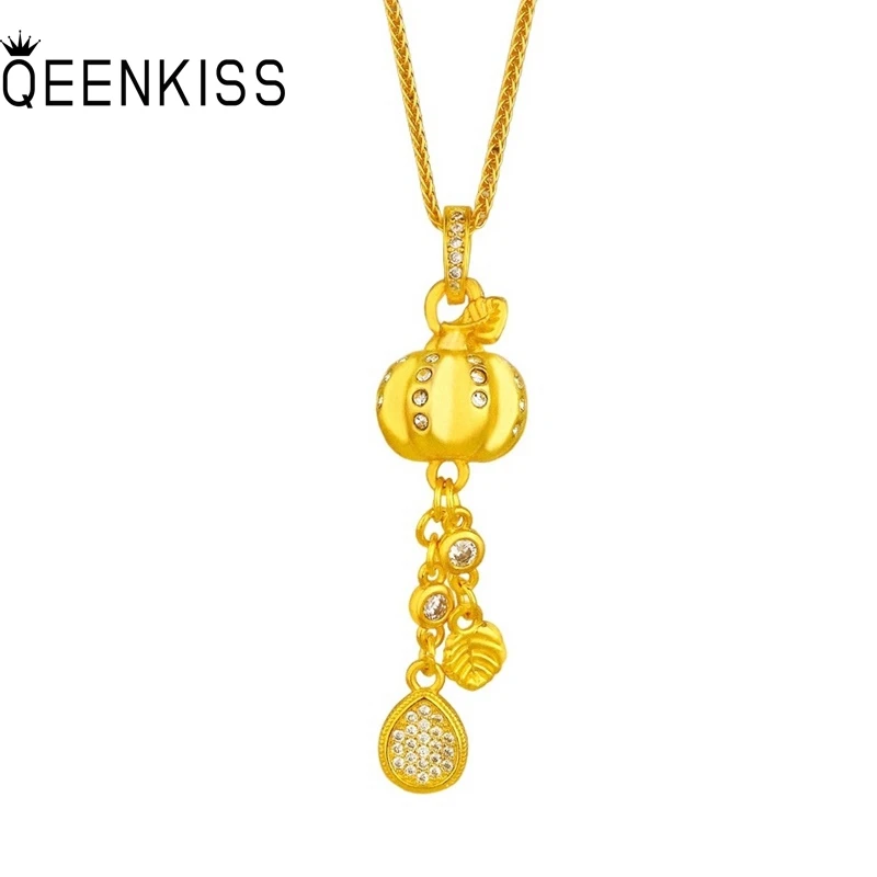 QEENKISS Gold Pumpkin Tassel Necklace Pendants For Women Wedding Party Birthday Christmas Bride Mother Girl Ladies Gift PT5196
QEENKISS Gold Pumpkin Tassel Necklace Pendants For Women Wedding Party Birthday Christmas Bride Mother Girl Ladies Gift PT5196