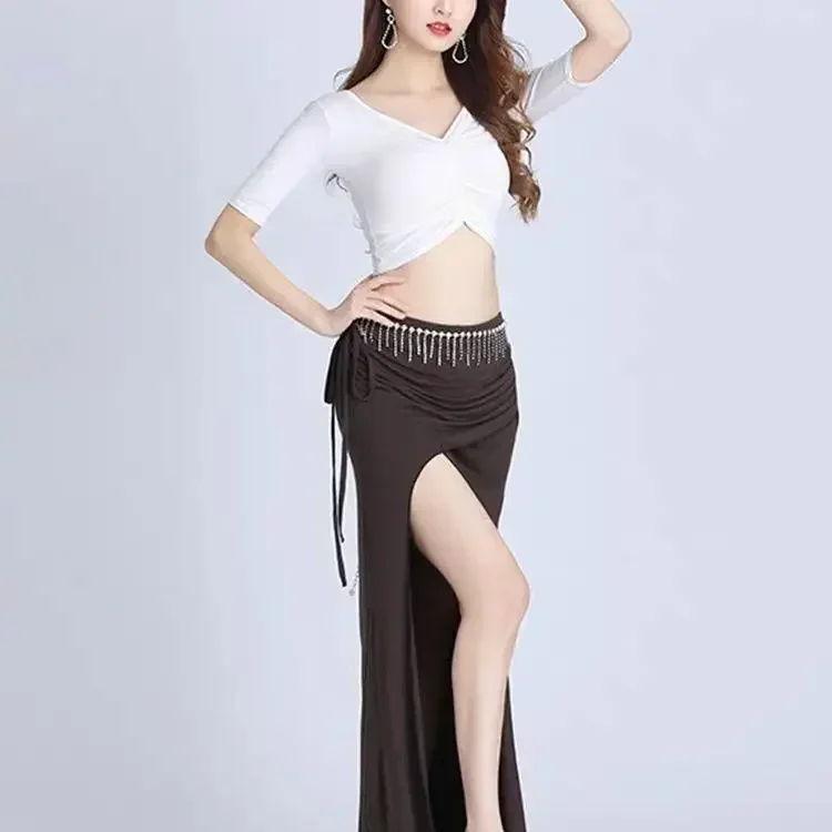 2024 New Autumn and Winter Belly Dance Practice Dress Large Size Dance Practice Performance Jacket Set Modal White Skirt
2024 New Autumn and Winter Belly Dance Practice Dress Large Size Dance Practice Performance Jacket Set Modal White Skirt