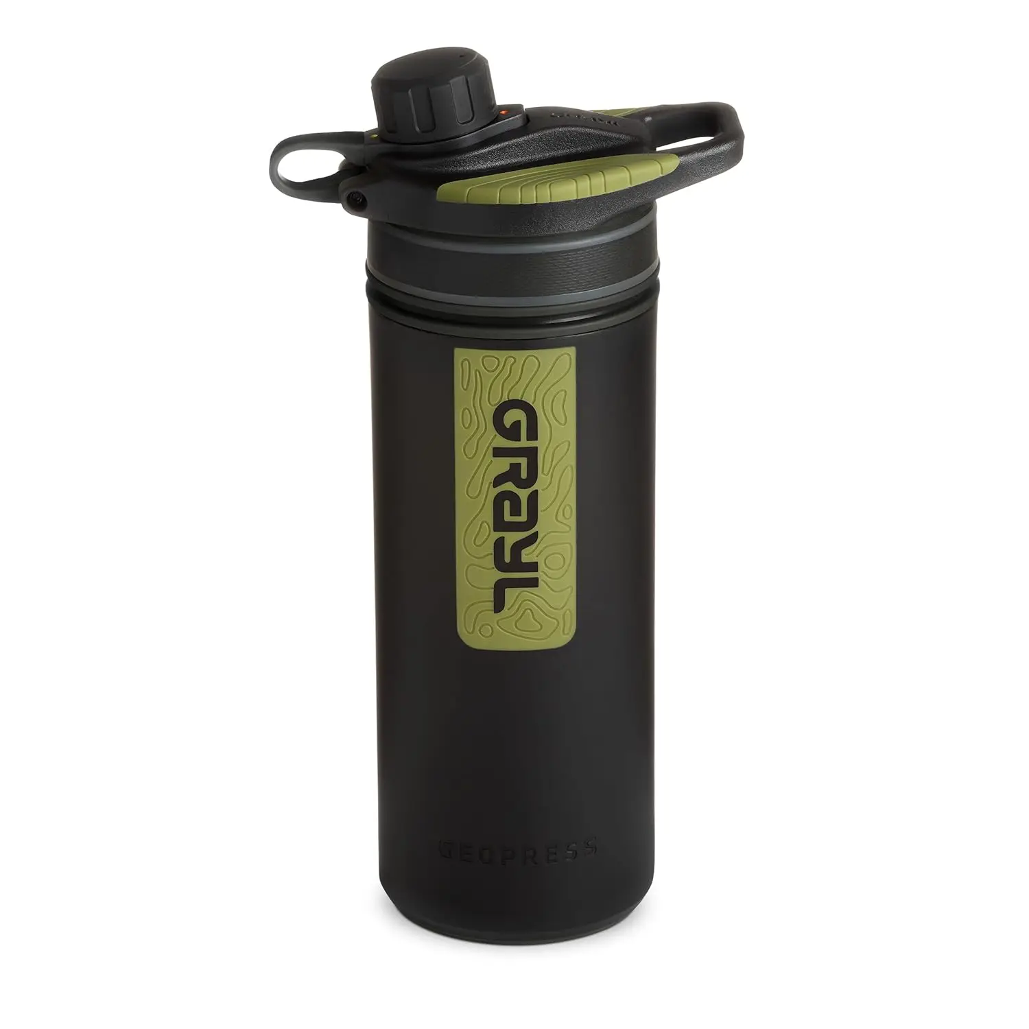 24 oz Water Purifier Bottle for Hiking, Camping, Survival & Travel - Black Camo Design
24 oz Water Purifier Bottle for Hiking, Camping, Survival & Travel - Black Camo Design