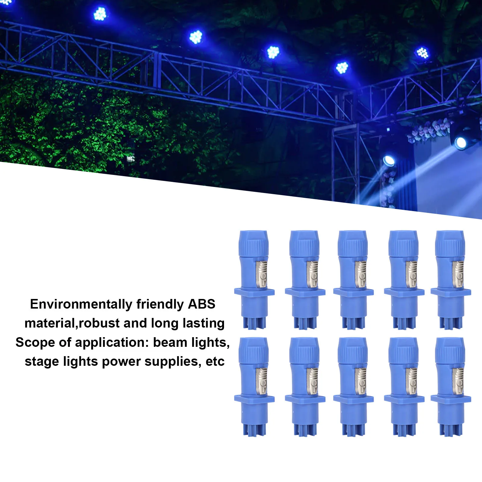 Aviation Connector 10 Sets 3 Pin Power Connector Professional Stage Light Power Cable Plug for LED Large Screen Speaker 250V 20A
Aviation Connector 10 Sets 3 Pin Power Connector Professional Stage Light Power Cable Plug for LED Large Screen Speaker 250V 20A