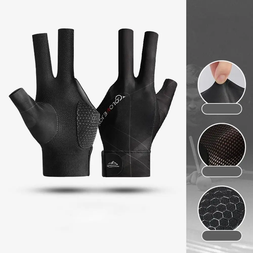 Breathable Anti Skid Elasticity Left Hand Snooker Glove Billiard Glove Three Fingers
Breathable Anti Skid Elasticity Left Hand Snooker Glove Billiard Glove Three Fingers
