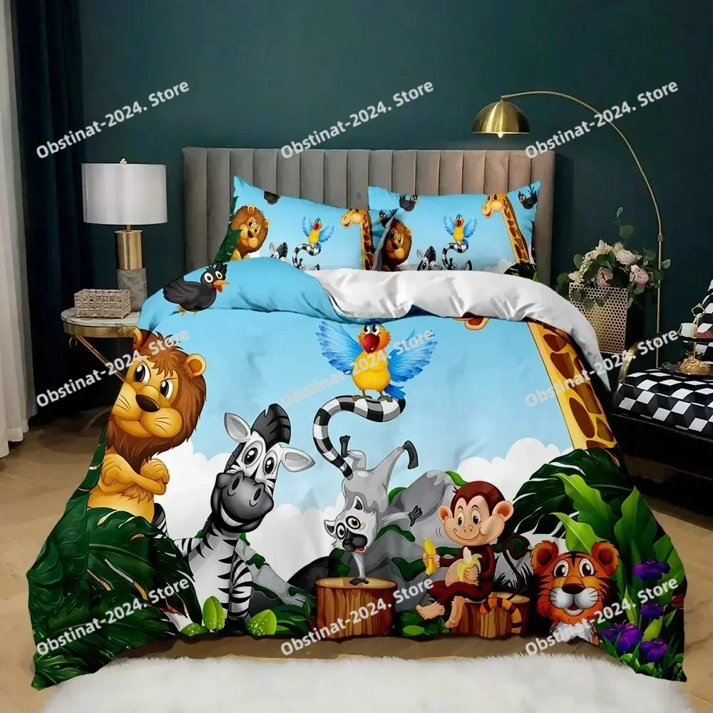 Zoo Elephant Comforter Cover Cute Cartoon Animal Paradise Bedding Set for Boys Girls Kids Animal World Theme Queen Duvet Cover
Zoo Elephant Comforter Cover Cute Cartoon Animal Paradise Bedding Set for Boys Girls Kids Animal World Theme Queen Duvet Cover