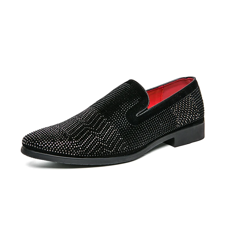Trend rhinestone pointed leather shoes men's slip-on men's loafer shoe cover shoes casual leather shoes for men
Trend rhinestone pointed leather shoes men's slip-on men's loafer shoe cover shoes casual leather shoes for men