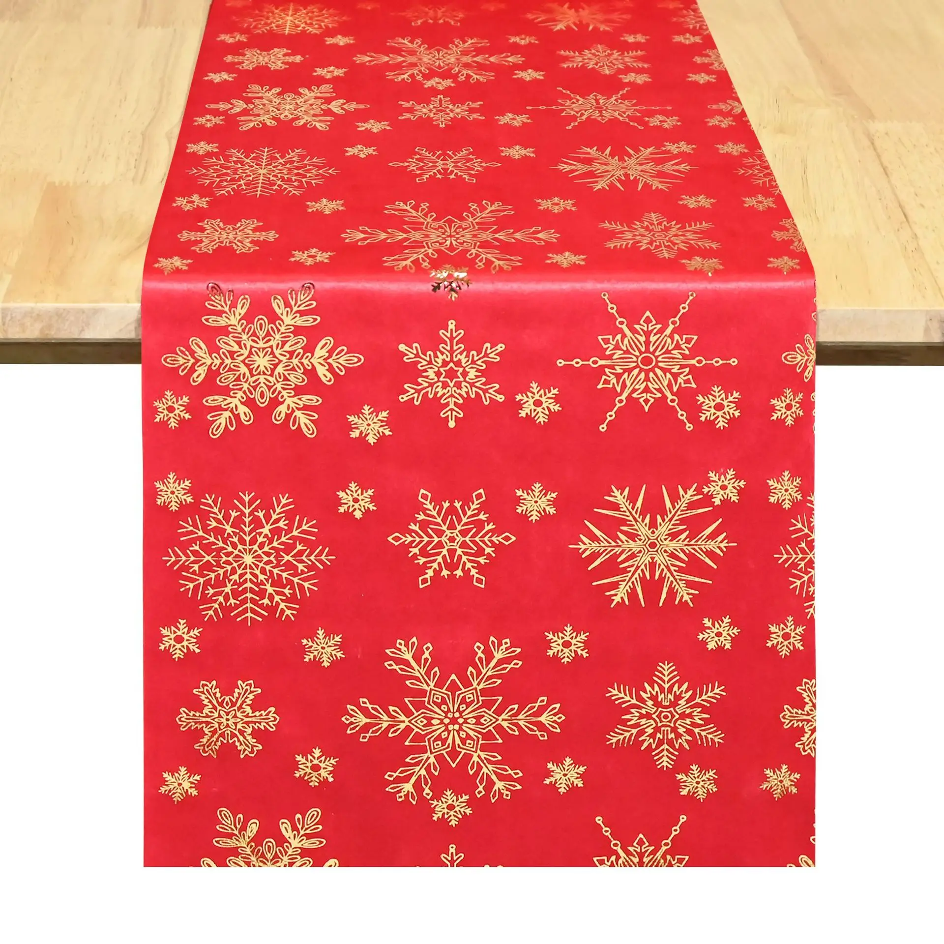 CX Christmas snowflake geometric velvet bronzing Christmas table flag decoration
CX Christmas snowflake geometric velvet bronzing Christmas table flag decoration