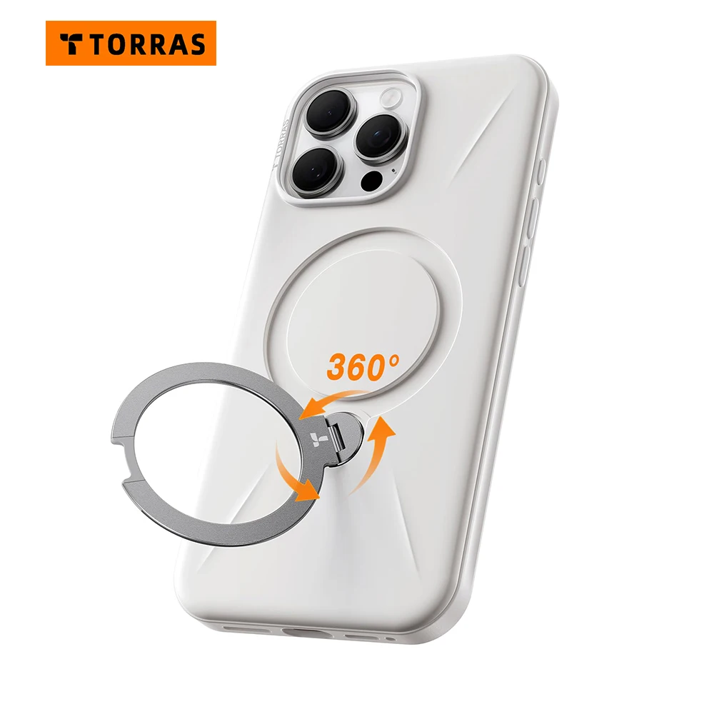 TORRAS Ostand 360° ° Вращающийся держатель журналов для iPhone 16, 15, 14, 13 Pro Max, жесткий устойчивый к царапинам чехол для телефона Mil-STD
TORRAS Ostand 360° ° Вращающийся держатель журналов для iPhone 16, 15, 14, 13 Pro Max, жесткий устойчивый к царапинам чехол для телефона Mil-STD