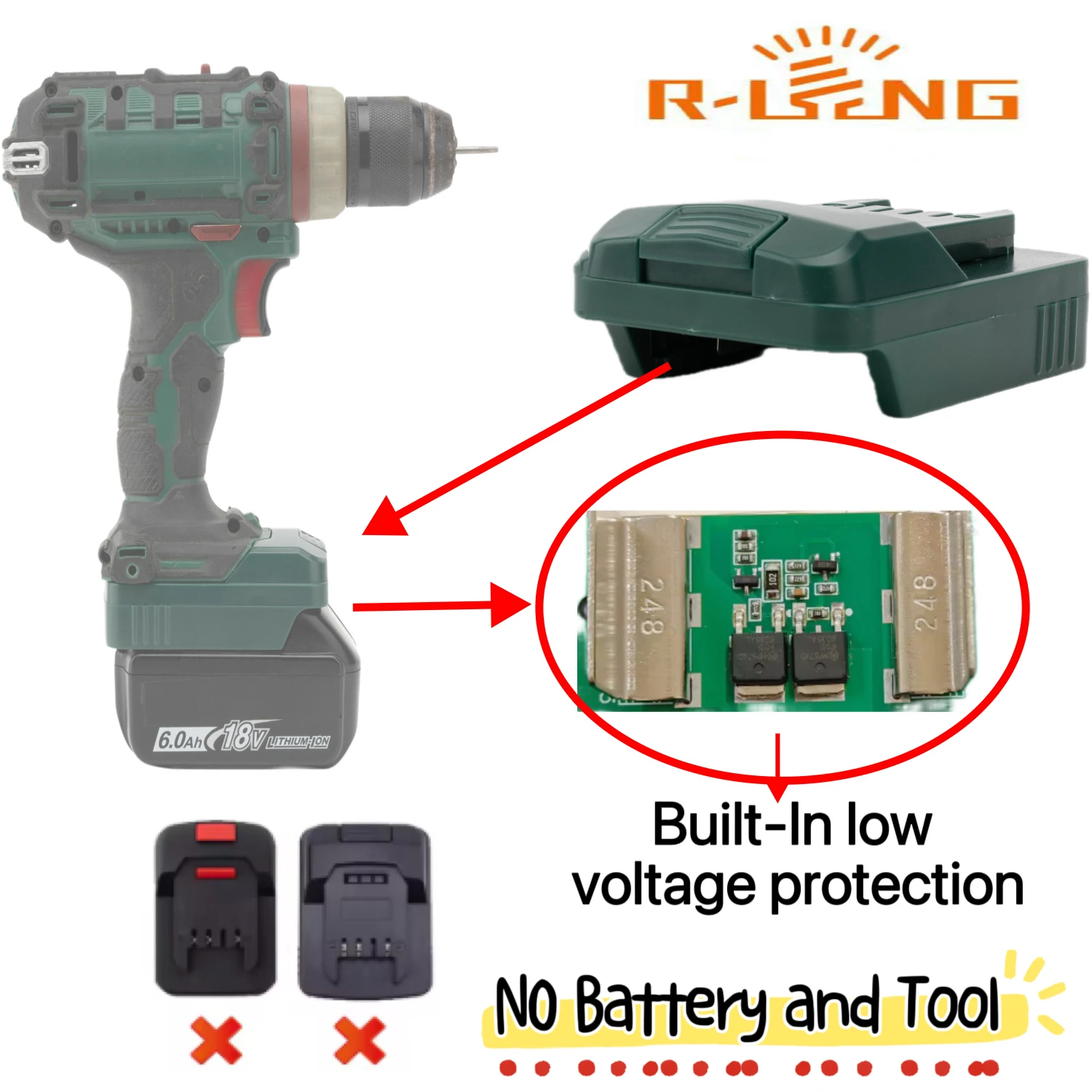 For Makita 18V BL Lithium Battery to for Parkside X20V Li-Ion Drill Power Tool Accessories New Adapter Converter(NO Battery )
For Makita 18V BL Lithium Battery to for Parkside X20V Li-Ion Drill Power Tool Accessories New Adapter Converter(NO Battery )
