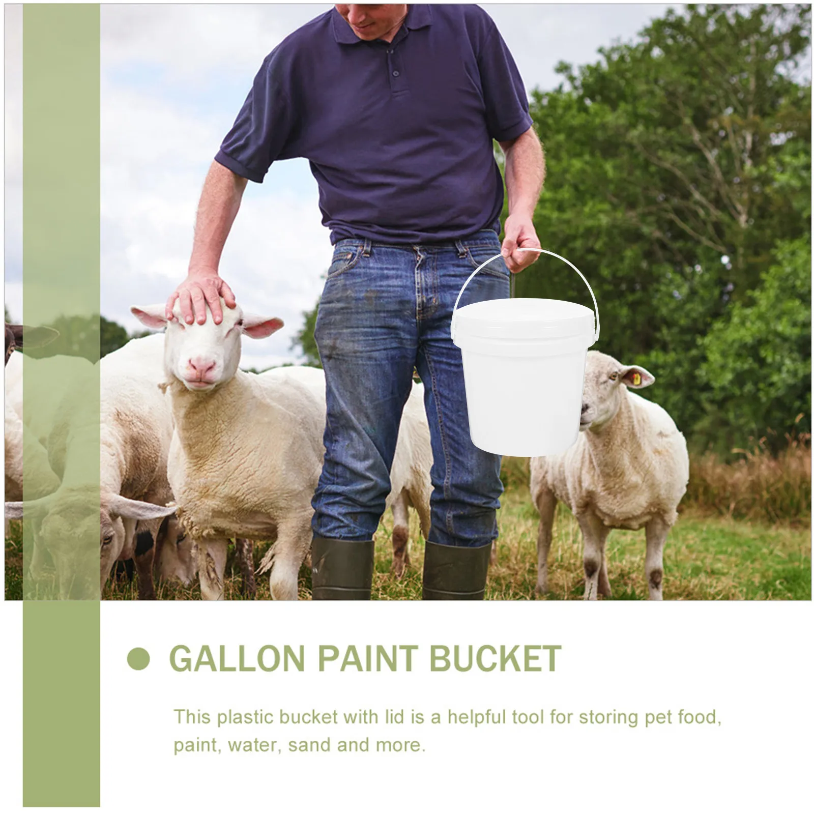 5pcs Sealed Bucket Plastic Water Portable Milk Camping Farm Empty Bucket With Lid Multipurpose Storage Container
5pcs Sealed Bucket Plastic Water Portable Milk Camping Farm Empty Bucket With Lid Multipurpose Storage Container