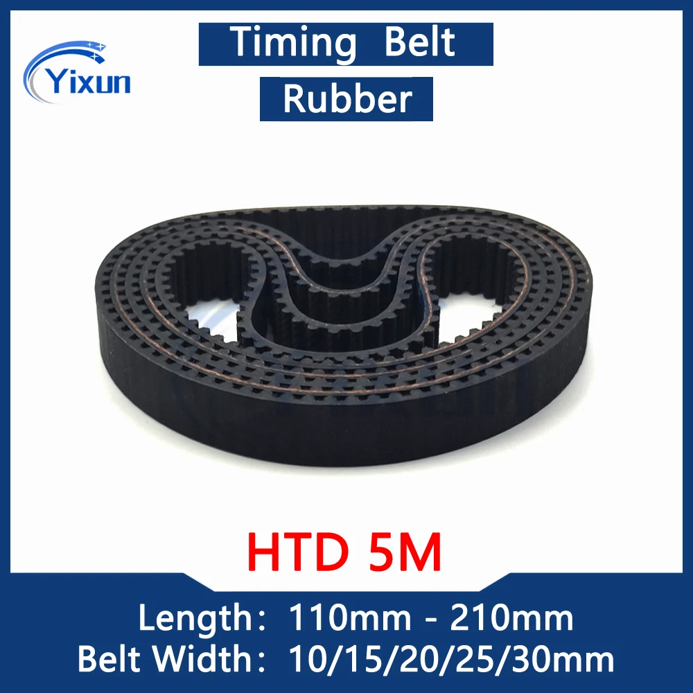 HTD 5M Timing Belt Length 110 120 125 150 170 175 180 185 195 200 205 210mm Width 10/15/20/25/30mm Synchronous Belt Drive Belt
HTD 5M Timing Belt Length 110 120 125 150 170 175 180 185 195 200 205 210mm Width 10/15/20/25/30mm Synchronous Belt Drive Belt