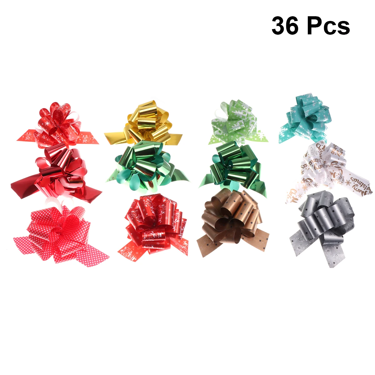 36pcs Christmas Pull Bows Diy Ribbon Wrapping Decoration Gift Wedding Party Home Assorted Colors Easy Assemble Reusable
36pcs Christmas Pull Bows Diy Ribbon Wrapping Decoration Gift Wedding Party Home Assorted Colors Easy Assemble Reusable