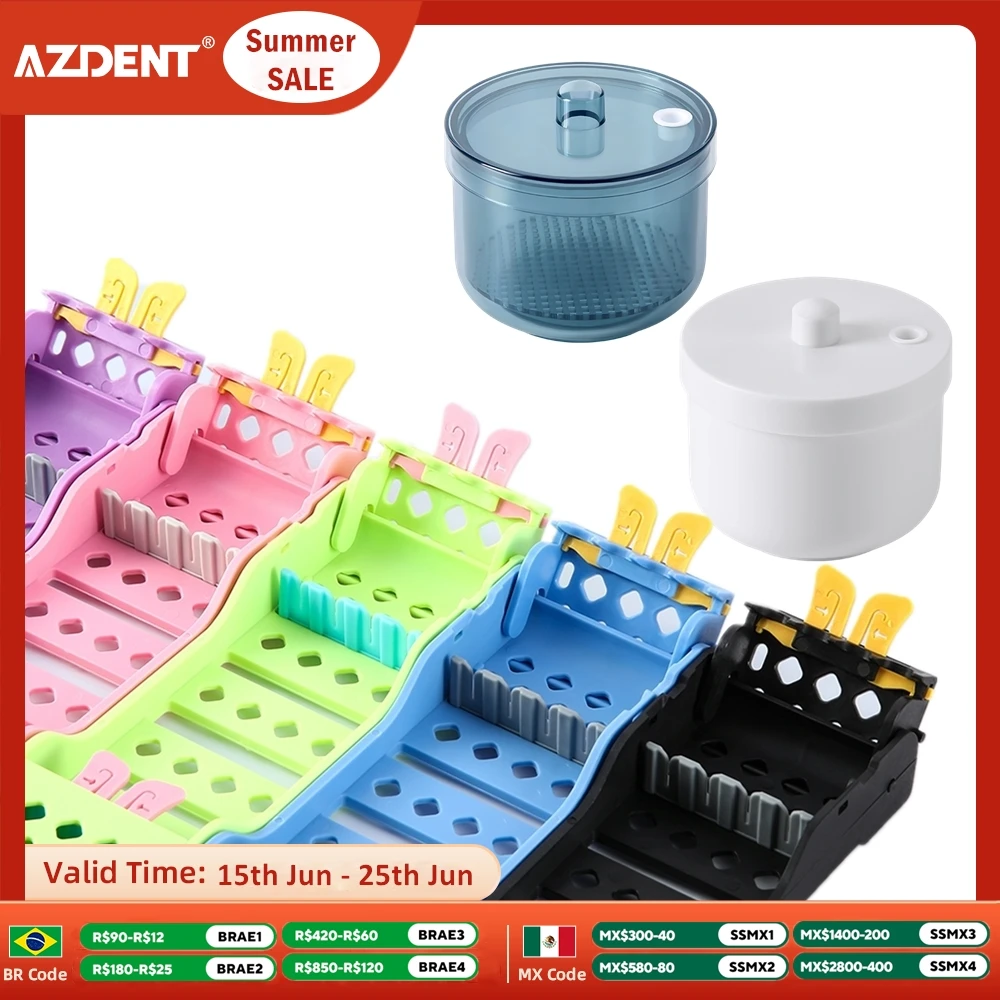AZDENT Dental 4 Grids Instruments Sterilization Box Holders Autoclavable Instrument Burs Disinfection Box Organizer Soaking Case
AZDENT Dental 4 Grids Instruments Sterilization Box Holders Autoclavable Instrument Burs Disinfection Box Organizer Soaking Case