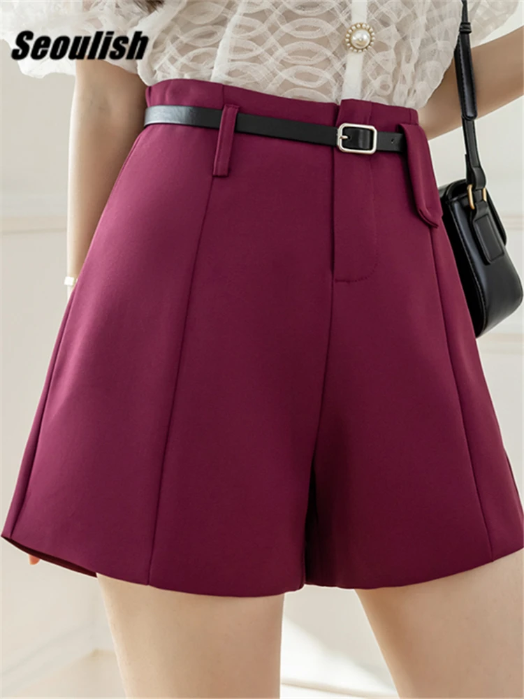 Seoulish 2022 New Summer Women's Suit Shorts High Waist Wide Leg Shorts Solid Casual Loose Elegant Female Chic Trousers
Seoulish 2022 New Summer Women's Suit Shorts High Waist Wide Leg Shorts Solid Casual Loose Elegant Female Chic Trousers