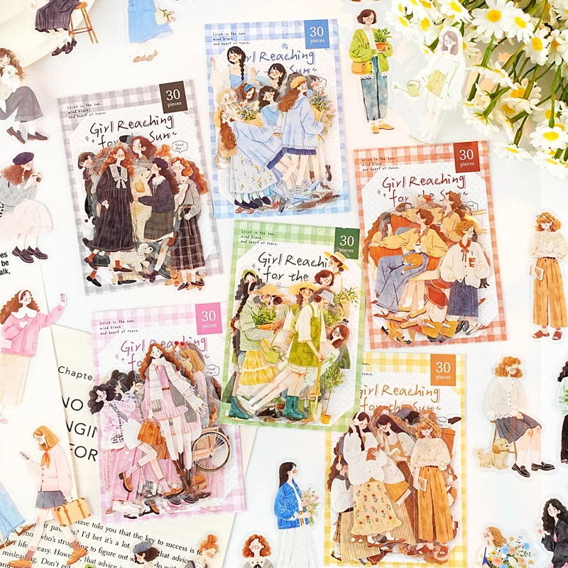 Vintage Creativity Cartoon Character Stickers DIY Decor Self Adhesive 30 Pcs Pack for Diary Stick Labels Scrapbooking Supplies
Vintage Creativity Cartoon Character Stickers DIY Decor Self Adhesive 30 Pcs Pack for Diary Stick Labels Scrapbooking Supplies