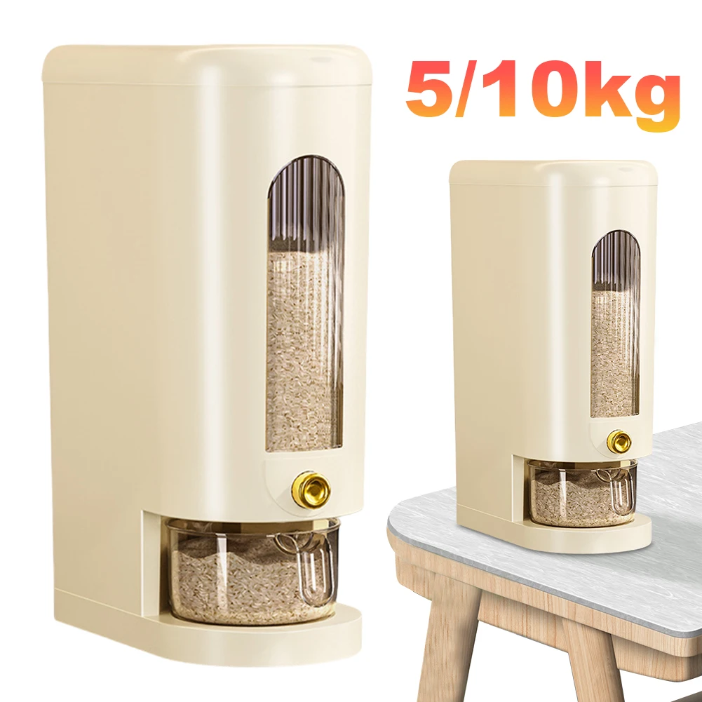 5/10KG Automatic Rice Dispenser Insect-Proof Sealed Grain Cereal Dispenser Moisture-Proof Kitchen Grain Container Keep Dry Fresh
5/10KG Automatic Rice Dispenser Insect-Proof Sealed Grain Cereal Dispenser Moisture-Proof Kitchen Grain Container Keep Dry Fresh
