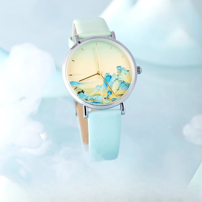 Thousands of miles of rivers and mountains, watches, classical Chinese style, cultural and creative souvenirs
Thousands of miles of rivers and mountains, watches, classical Chinese style, cultural and creative souvenirs