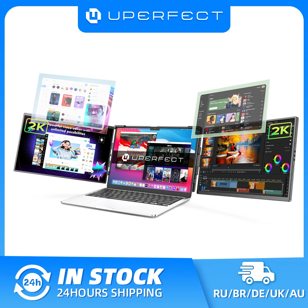 UPERFECT Laptop Screen Extender 14" 2K 1440P with 360° Rotation Detachable Screen IPS Portable Dual Monitor For Windows Mac PS5
UPERFECT Laptop Screen Extender 14" 2K 1440P with 360° Rotation Detachable Screen IPS Portable Dual Monitor For Windows Mac PS5
