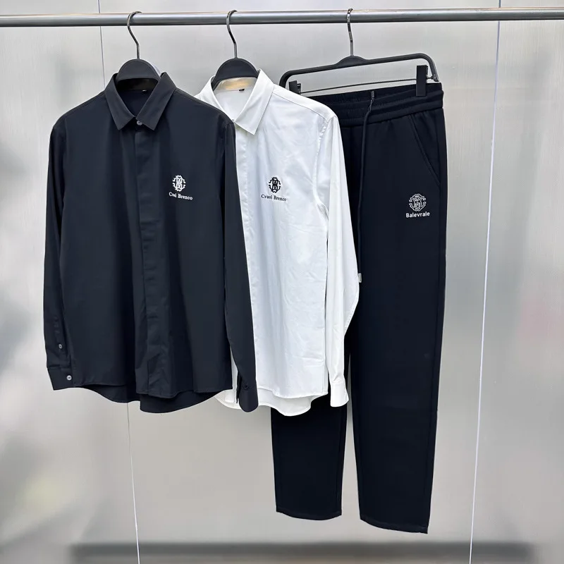 Faionable Spring Autumn Men's Long Sve Embroidered Casual Collar Busin irt Trendy Youth Base Layer irt
Faionable Spring Autumn Men's Long Sve Embroidered Casual Collar Busin irt Trendy Youth Base Layer irt