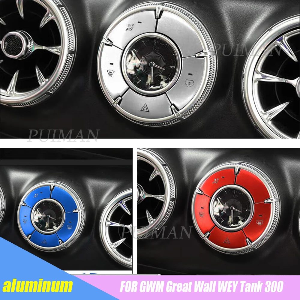 For GWM Great Wall Tank 300 2022 2023 Aluminum Alloy Car dashboard frame decorative button sticker Panel cover trim accessories
For GWM Great Wall Tank 300 2022 2023 Aluminum Alloy Car dashboard frame decorative button sticker Panel cover trim accessories