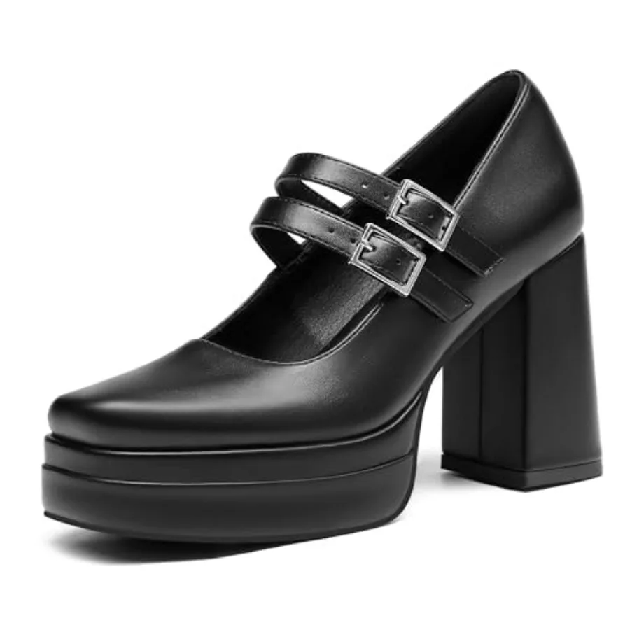Women's Platform Mary Jane Pumps Two Strap Square Toe Chunky Block Heel Sandals Party Shoes
Women's Platform Mary Jane Pumps Two Strap Square Toe Chunky Block Heel Sandals Party Shoes