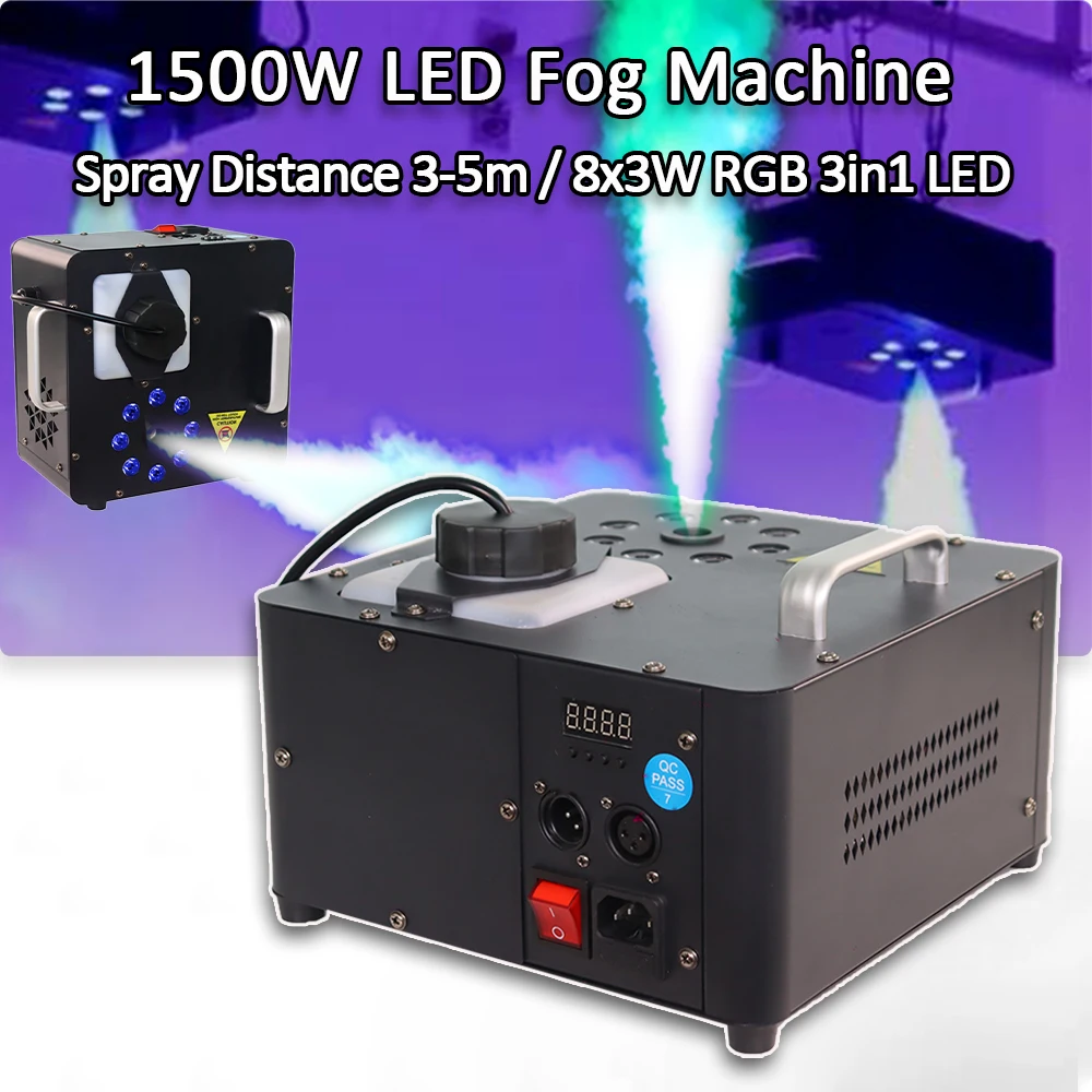 1500 Вт противотуманная машина дымовая машина сценический туманообразователь с дистанционным управлением для Хэллоуина, свадьбы, диско-клуба, рождественской вечеринки, DJ-выступления
1500 Вт противотуманная машина дымовая машина сценический туманообразователь с дистанционным управлением для Хэллоуина, свадьбы, диско-клуба, рождественской вечеринки, DJ-выступления