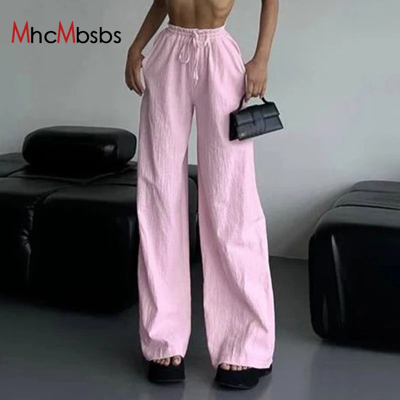 Women High Waist Drawstring Wide Leg Baggy Pants Casual Straight Joggers Sweatpants 2024 Summer Harajuku Lolita Y2K Clothes
Women High Waist Drawstring Wide Leg Baggy Pants Casual Straight Joggers Sweatpants 2024 Summer Harajuku Lolita Y2K Clothes