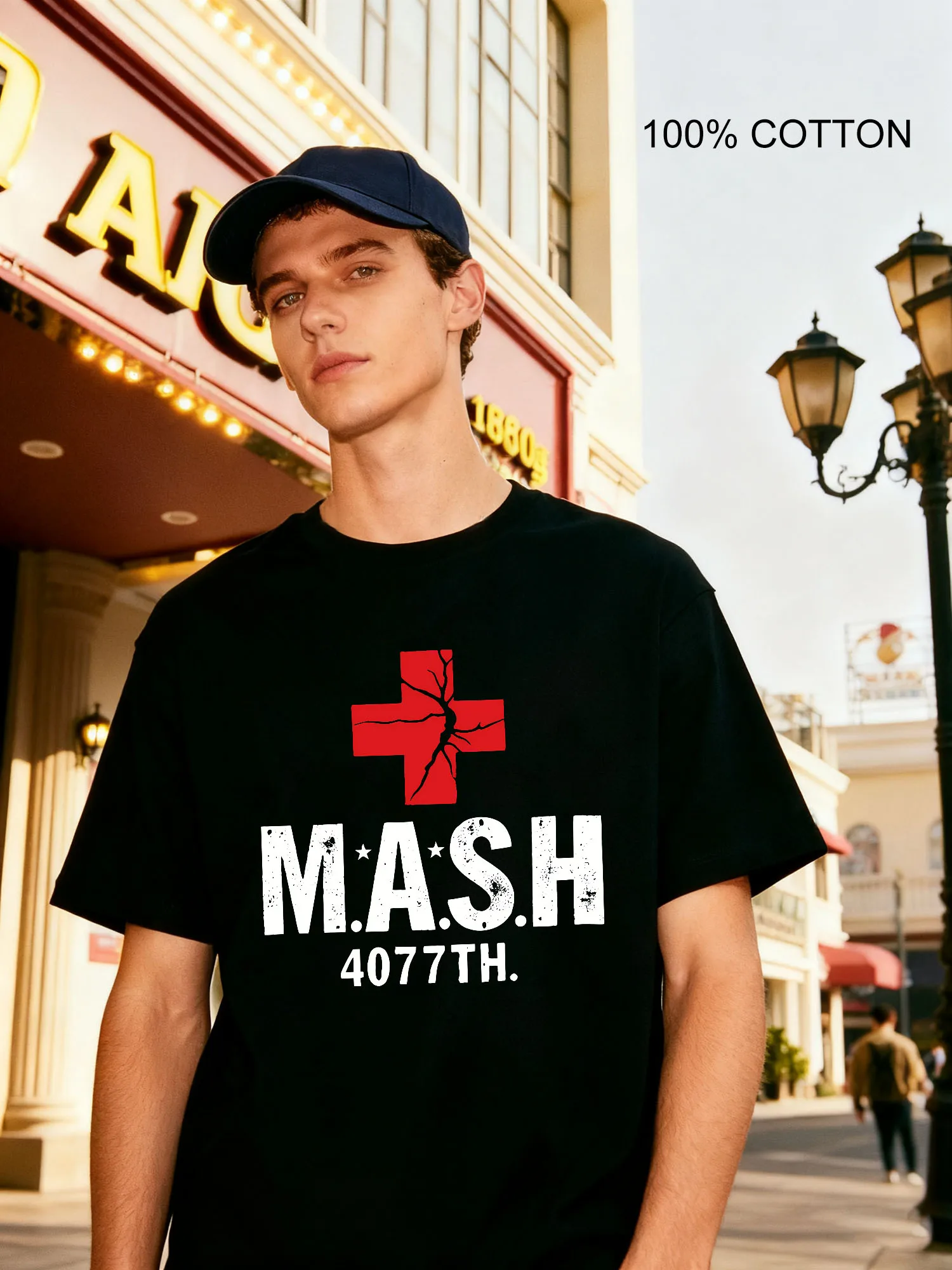 Mash 4077Th Army Medic Tv Show Graphic Men's T-Shirts Casual Design Crew Neck T-Shirt 180g Street 100% Cotton
Mash 4077Th Army Medic Tv Show Graphic Men's T-Shirts Casual Design Crew Neck T-Shirt 180g Street 100% Cotton
