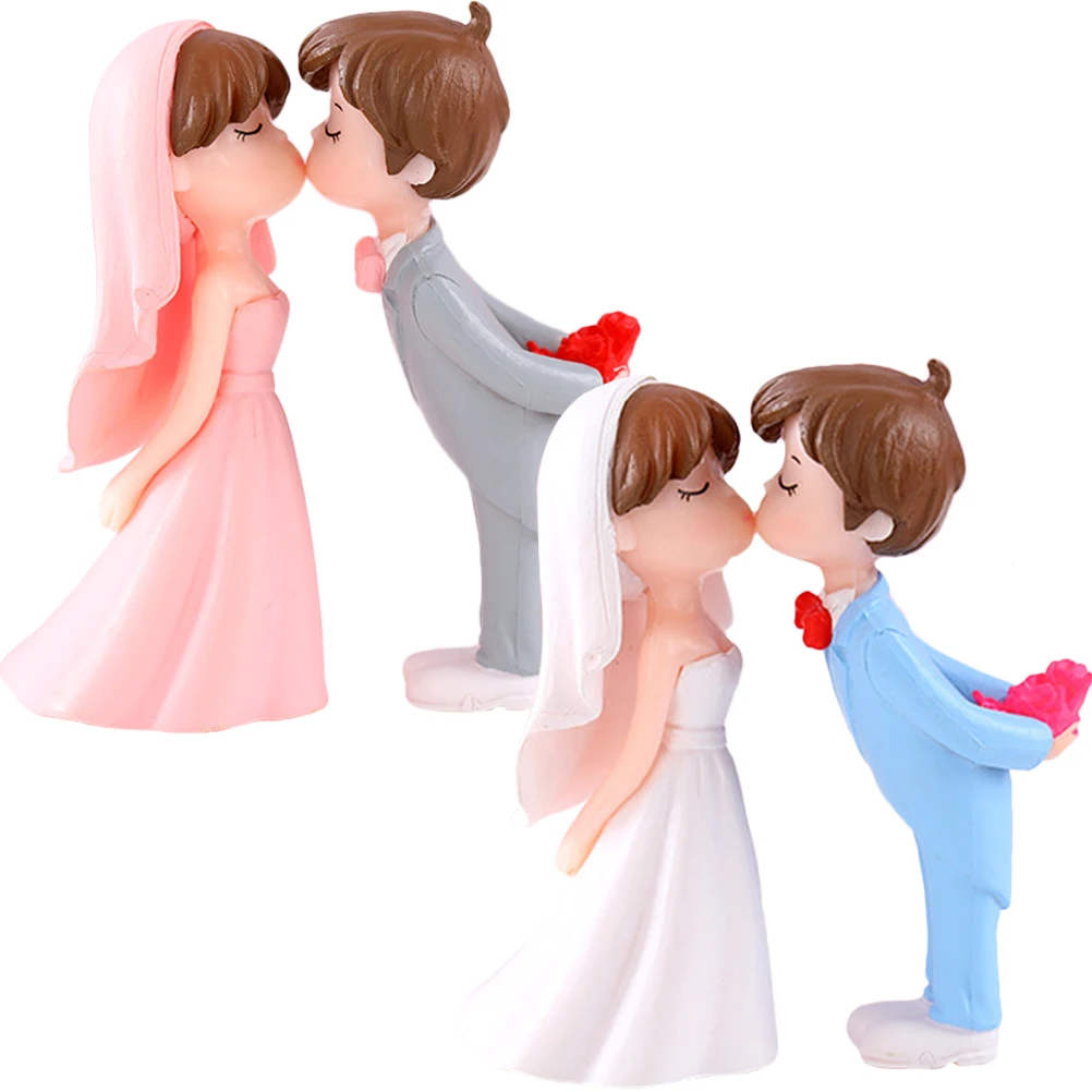 2 Pairs Miniature Couple Figurines Pink Grey Wedding Decor Bride Groom Statues Home Party Garden Adornment
2 Pairs Miniature Couple Figurines Pink Grey Wedding Decor Bride Groom Statues Home Party Garden Adornment