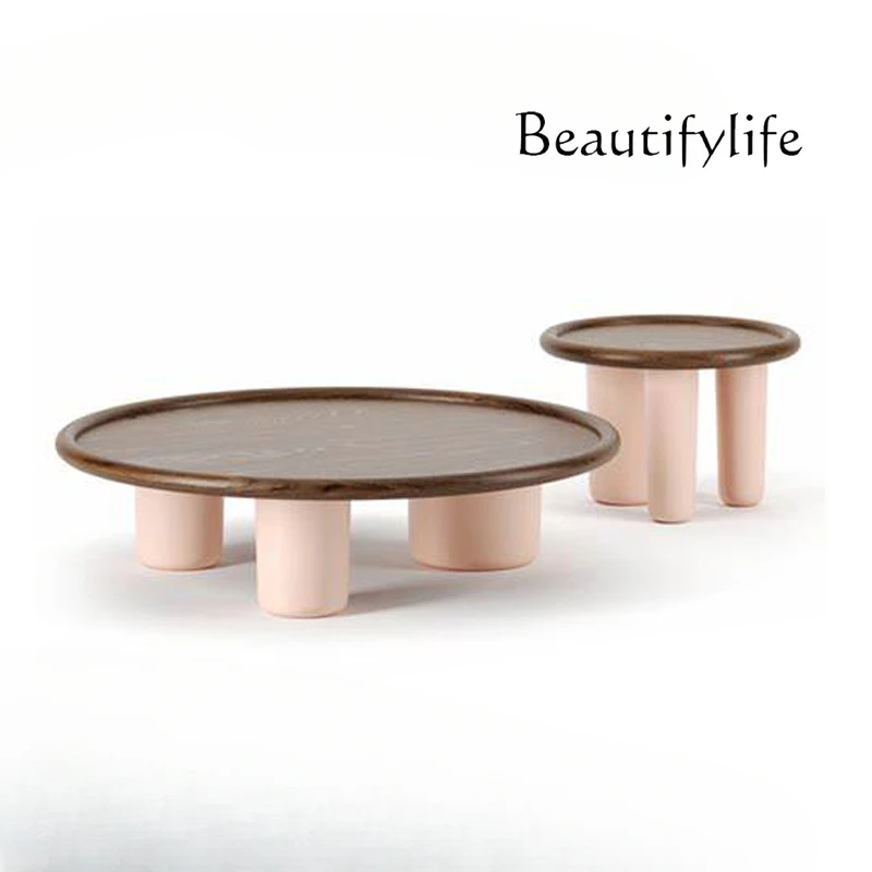 Nordic modern simple light luxury solid wood coffee table minimalist designer living room household round coffee table
Nordic modern simple light luxury solid wood coffee table minimalist designer living room household round coffee table