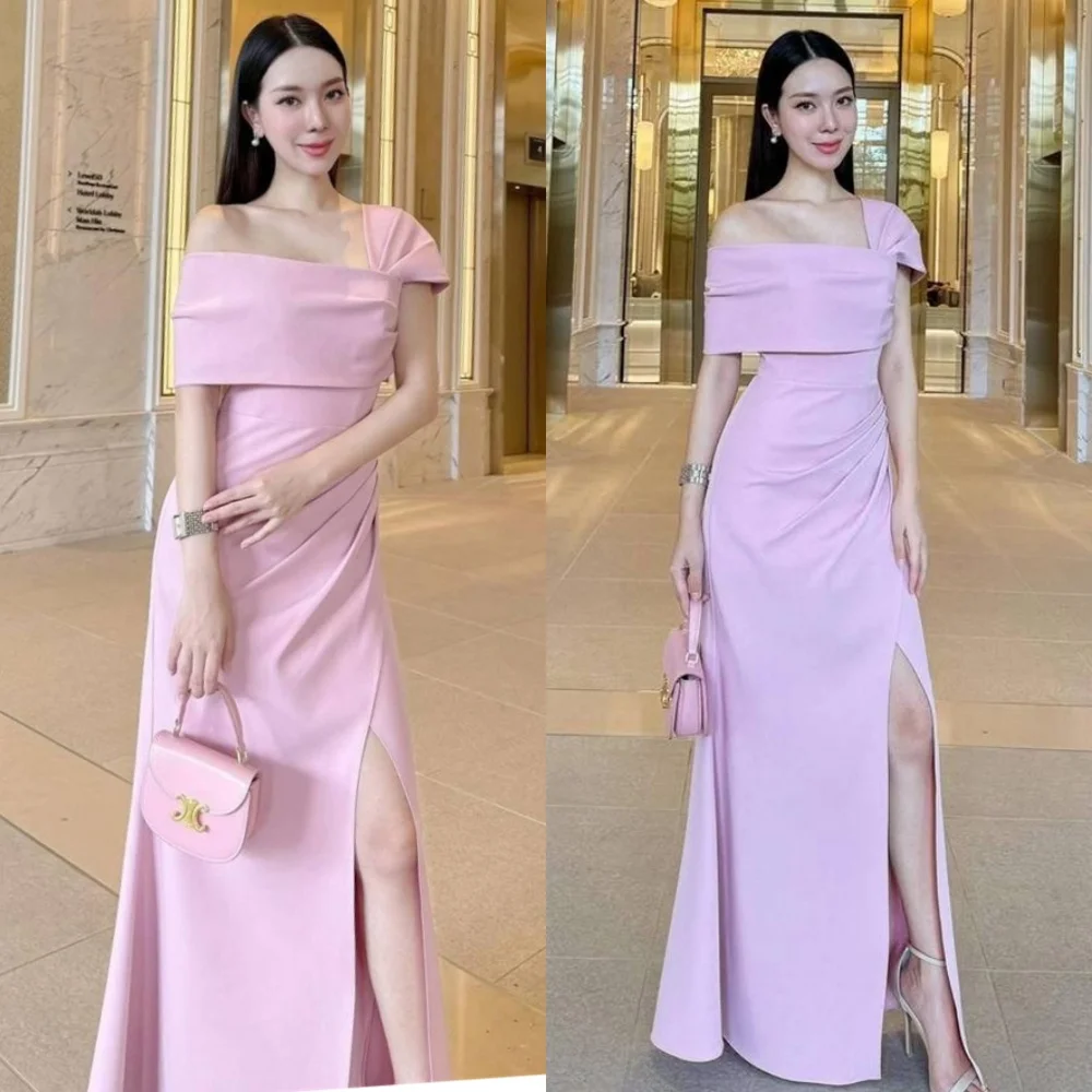 Customized Simple Pink Jersey Evening Dress Modern One Shoulder Sleeveless Homecoming Dresses Fashion Special Occasion Gowns
Customized Simple Pink Jersey Evening Dress Modern One Shoulder Sleeveless Homecoming Dresses Fashion Special Occasion Gowns