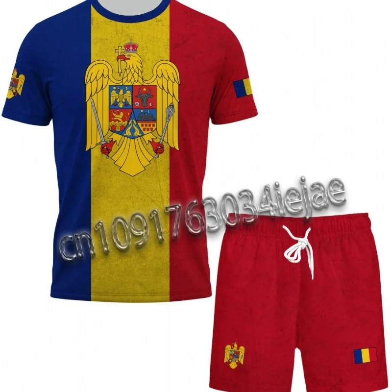 2025 New Men's Quick-drying T-shirt Set Romanian Flag Print Comfortable Casual Breathable Short-sleeved Shorts Y2K Daily
2025 New Men's Quick-drying T-shirt Set Romanian Flag Print Comfortable Casual Breathable Short-sleeved Shorts Y2K Daily