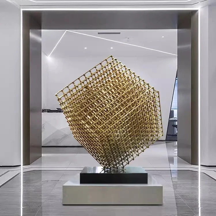 Light luxury art soft decoration geometric stainless steel large floor ornament
Light luxury art soft decoration geometric stainless steel large floor ornament