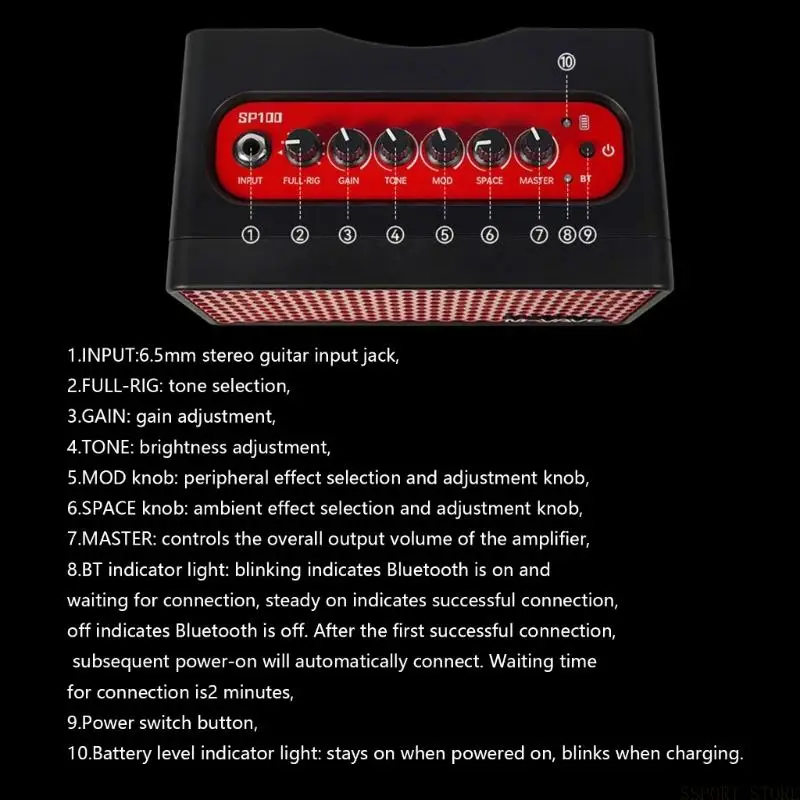 U2JB Light weight Travel Guitars Amp High Power Sound Output Durability ABS Construction For Street Gigs Camping
U2JB Light weight Travel Guitars Amp High Power Sound Output Durability ABS Construction For Street Gigs Camping