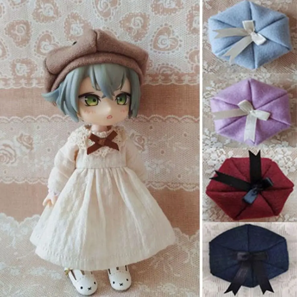 Fashionable Doll Woolen Beret Hat DIY Handmade Kids Gift Toys Winter Hexagon Hat Cute Bow Hat Accessories for 1/11 ob11 Dolls
Fashionable Doll Woolen Beret Hat DIY Handmade Kids Gift Toys Winter Hexagon Hat Cute Bow Hat Accessories for 1/11 ob11 Dolls