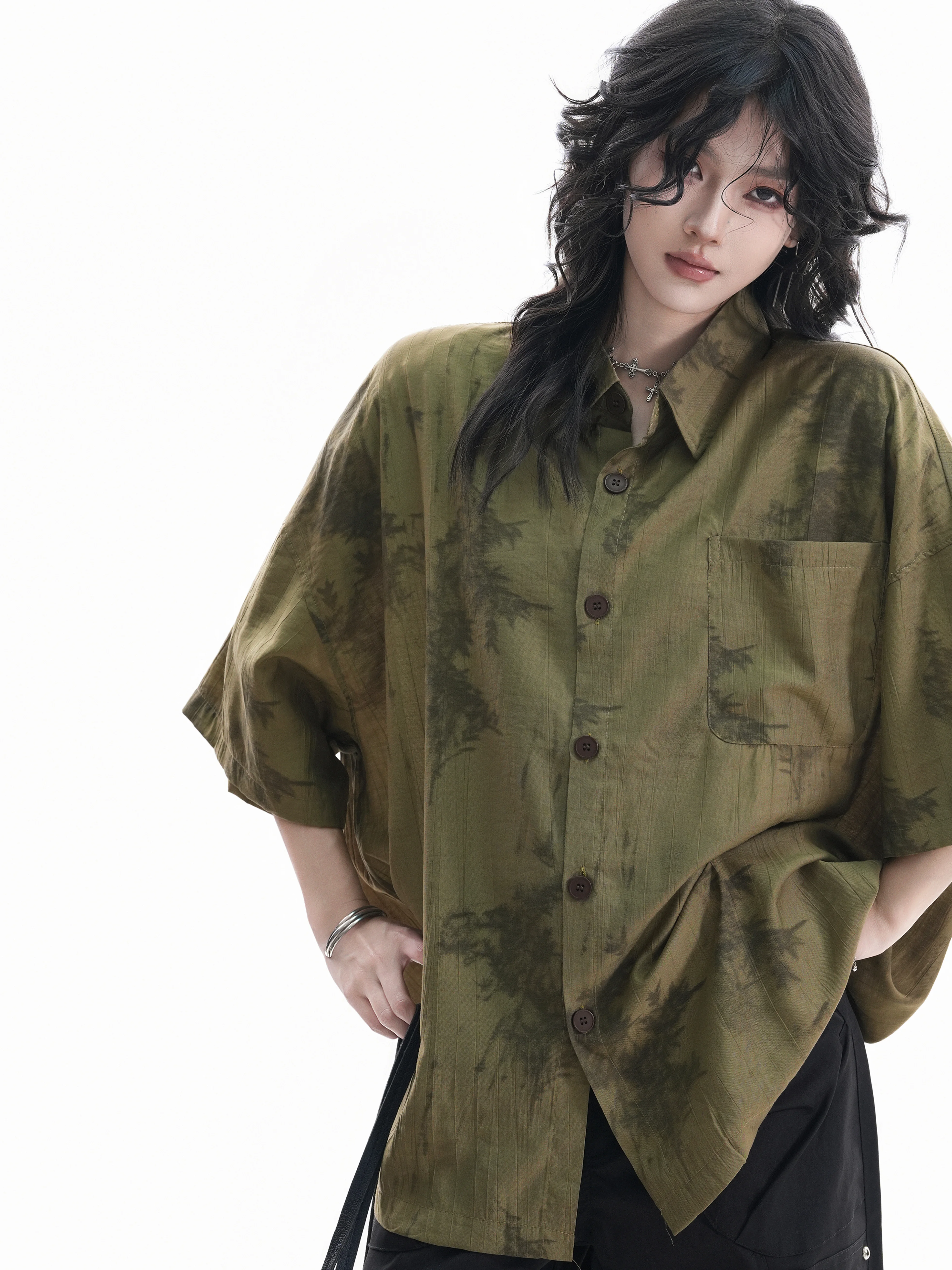 Retro American Lazy Vacation Style Women's Loose Fit Shirt Summer Slimming Versatile Couple's Open Cardigan T-shirt
Retro American Lazy Vacation Style Women's Loose Fit Shirt Summer Slimming Versatile Couple's Open Cardigan T-shirt