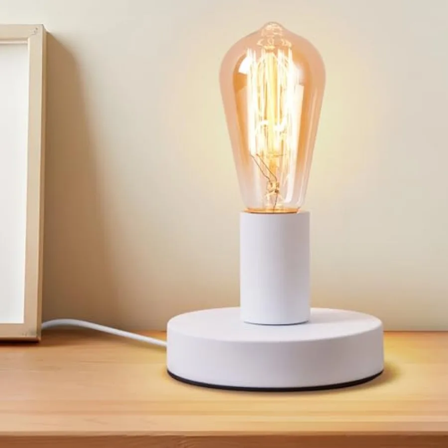 Industrial Table Lamp Base E26/E27 Ceramic Base Holder, Vintage Small Desk Lamp with Plug in Cord On/Off Switch Edison Screw Li
Industrial Table Lamp Base E26/E27 Ceramic Base Holder, Vintage Small Desk Lamp with Plug in Cord On/Off Switch Edison Screw Li