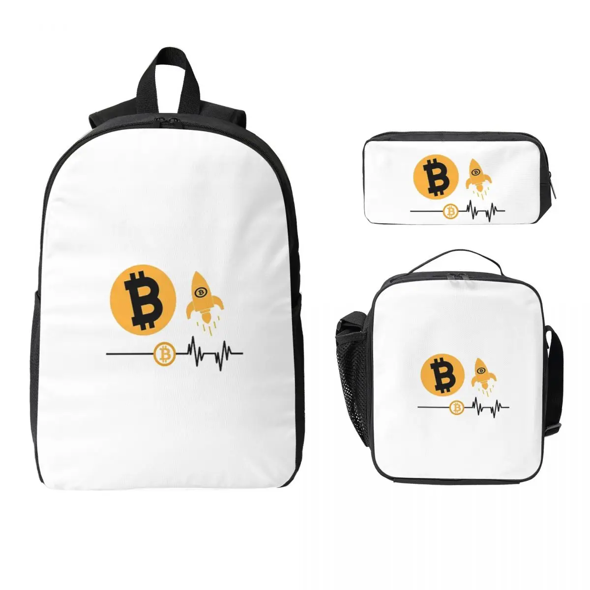 Bitcoin Cryptocurrency Backpack Student Boys Girls BookBag School Bag Computer Shoulder Bags 3ps Insulated Lunch Bag Pencil Case
Bitcoin Cryptocurrency Backpack Student Boys Girls BookBag School Bag Computer Shoulder Bags 3ps Insulated Lunch Bag Pencil Case
