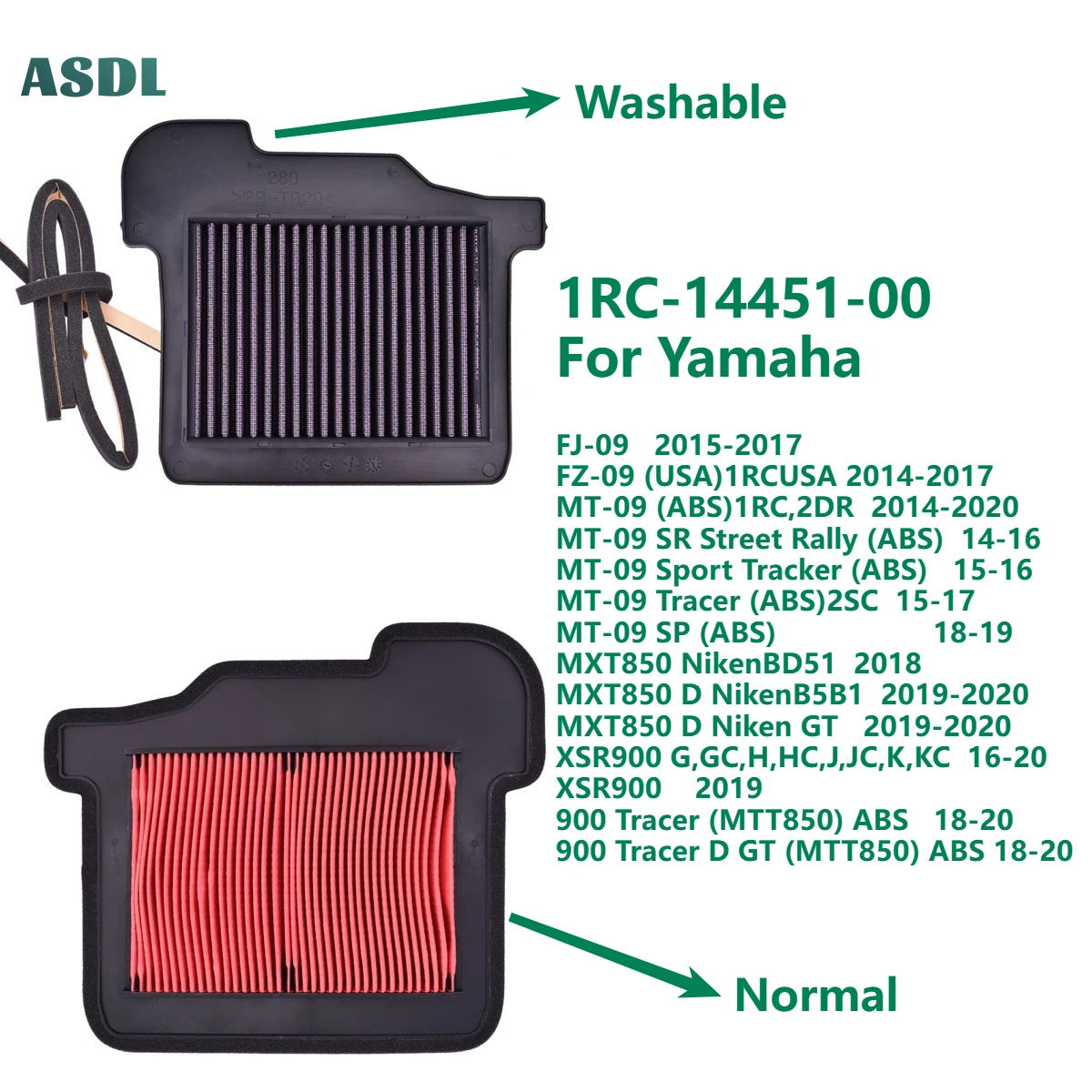 4921 Air Filter for Yamaha FJ-09 FZ-09 MT-09 SR Sport Tracker MT09 SP MXT850 Niken MXT 850 XSR900 900 Tracer MTT850 1RC-14451-00
4921 Air Filter for Yamaha FJ-09 FZ-09 MT-09 SR Sport Tracker MT09 SP MXT850 Niken MXT 850 XSR900 900 Tracer MTT850 1RC-14451-00