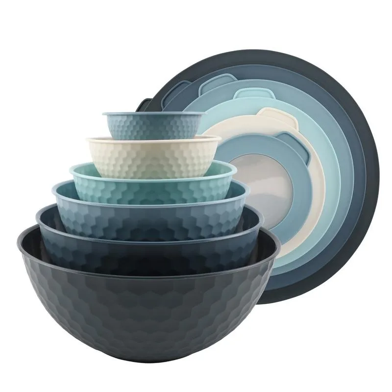 COOK WITH COLOR Mixing Bowls with Lids - 12 Piece Nesting Plastic Bowls Includes 6 Prep Bowls and 6 Lids with Non Slip Bottom
COOK WITH COLOR Mixing Bowls with Lids - 12 Piece Nesting Plastic Bowls Includes 6 Prep Bowls and 6 Lids with Non Slip Bottom
